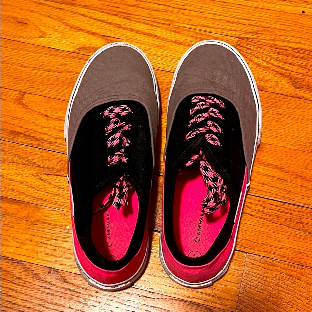 Black and Pink Sneakers
